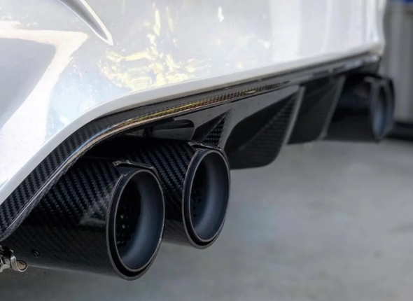 Carbon Fiber Exhaust Tips- Set of 4 (BMW F80 M3 | F82/F83 M4 | F87 M2) - MidWest Bimmer Supply