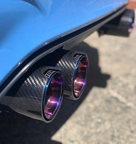 Carbon Fiber Exhaust Tips- Set of 4 (BMW F80 M3 | F82/F83 M4 | F87 M2) - MidWest Bimmer Supply