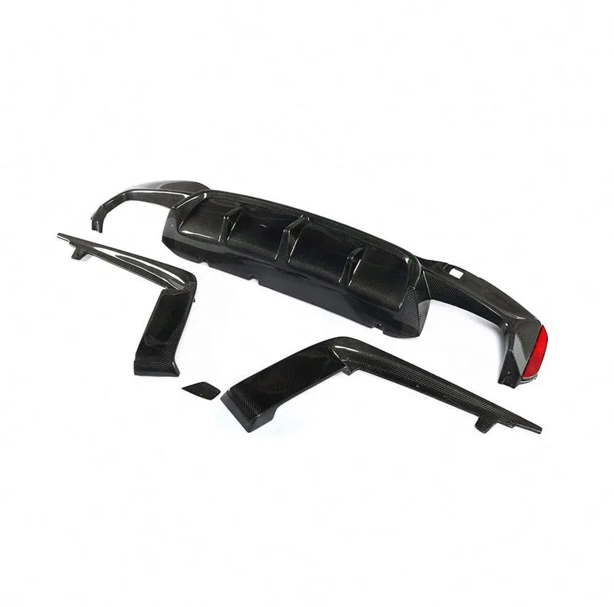 F90 M5 3D Style Carbon Fiber Rear Diffuser - F90 M5