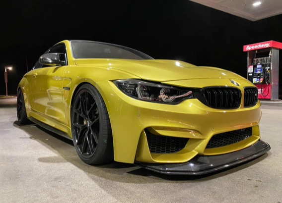 GTS Style Carbon Fiber Front Lip 2pc (F80 M3 | F82/F83 M4) - MidWest Bimmer Supply