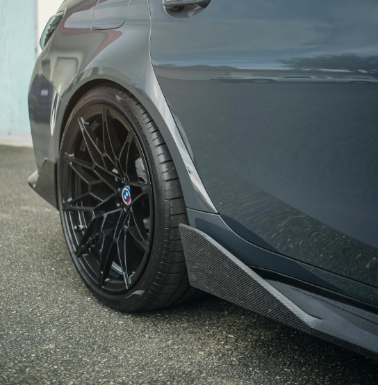 Dry Carbon Fiber M-Performance Style Side Skirts (G80 M3) - MidWest Bimmer Supply