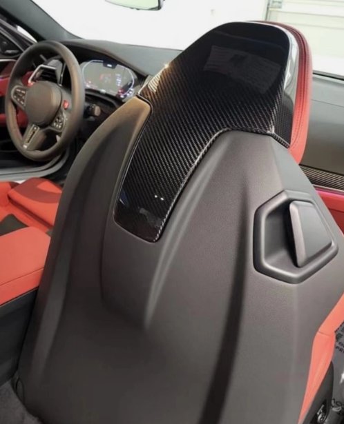Dry Carbon Fiber Seat Back Cover (M3 G80 ) - MidWest Bimmer Supply