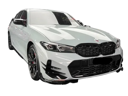 G20 LCI - Gloss Black Front Bumper Canard Fin Set (4pc) - G20 LCI 3-Series
