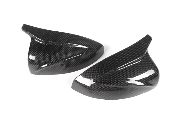 Carbon Fiber M Style Mirror Replacement Mirror Caps - Audi A3 S3 RS3 W/ Lane Assist