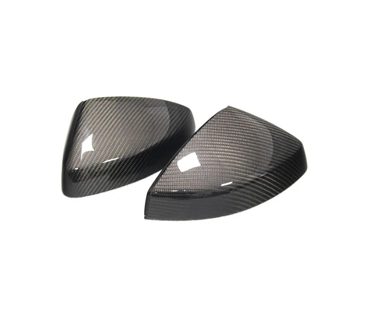 Carbon Fiber OEM Style Replacement Mirror Caps - Audi 8V A3 S3 RS3 W/ Lane Assist