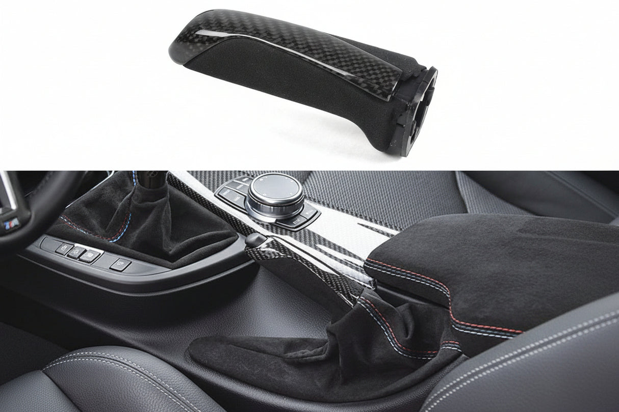 Carbon Fiber/ Suede Handbrake Handle - E36 E46 E90 E92 F30 F32 F80 F82