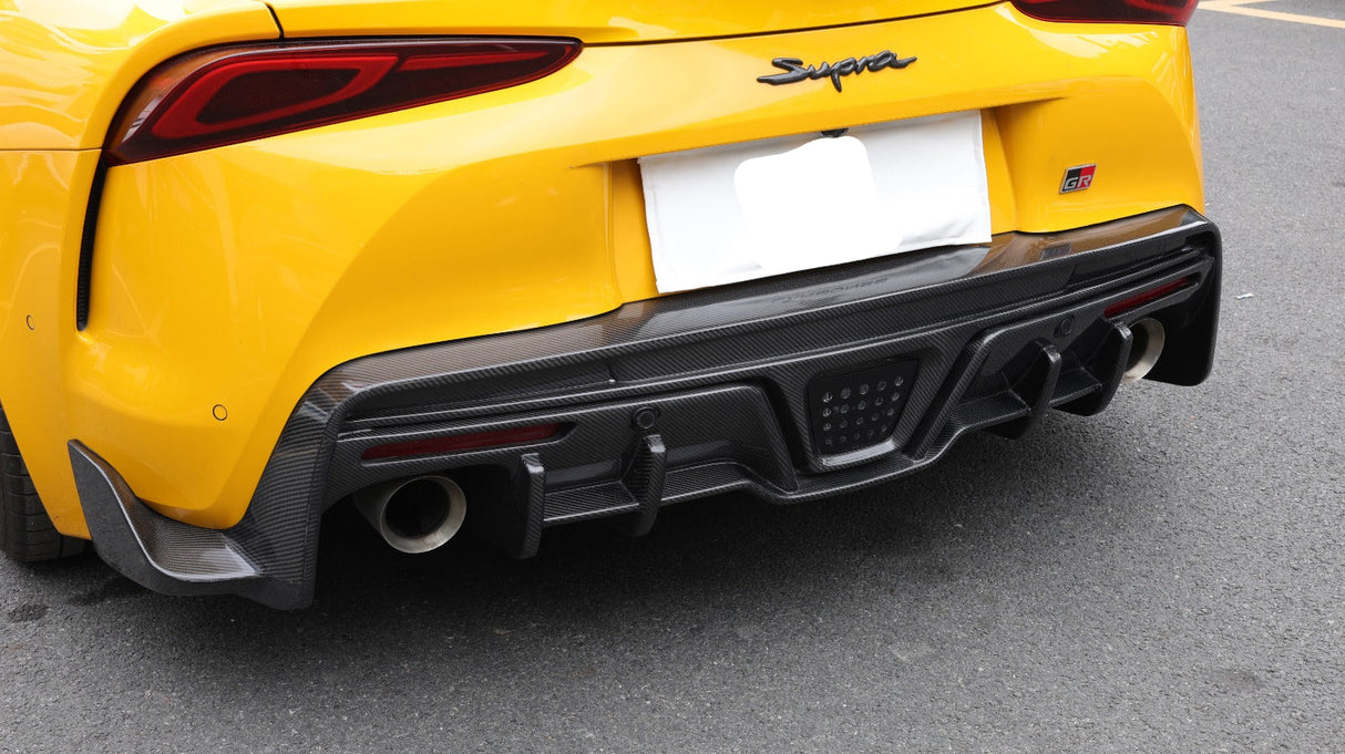 A90 Supra Carbon Fiber TOM Style Rear Diffuser - A90 A91 Supra
