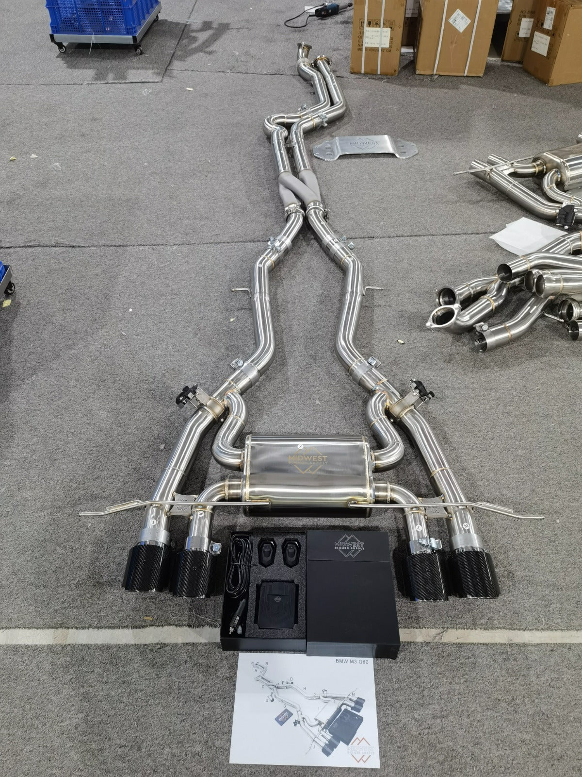 G8X M3/M4 Z Pipe Valved Exhaust System - G80 M3 G82 G83 M4