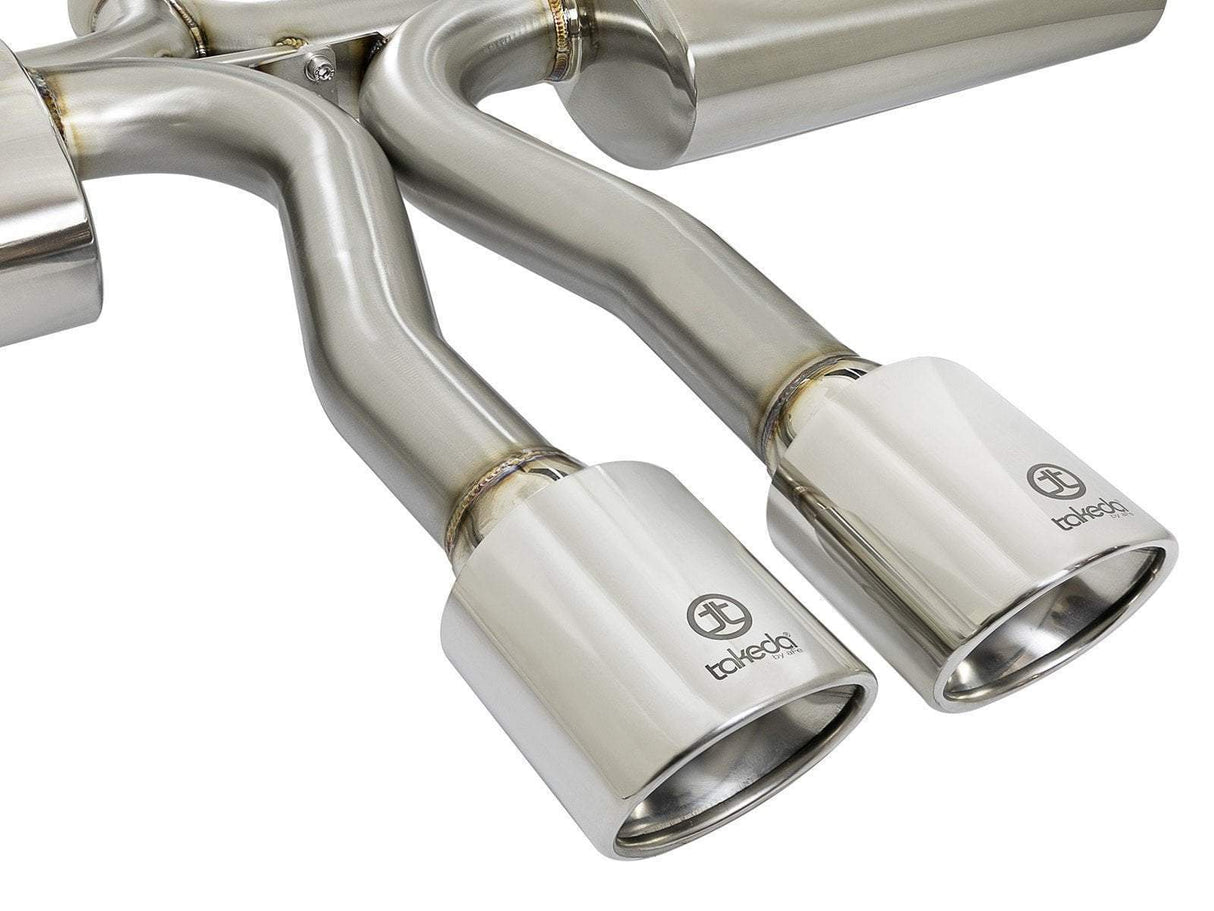 aFe Takeda 3" to 2-1/2" 304SS Cat-Back Exhaust | 2017-2021 Honda Civic Si Sedan (49-36621)