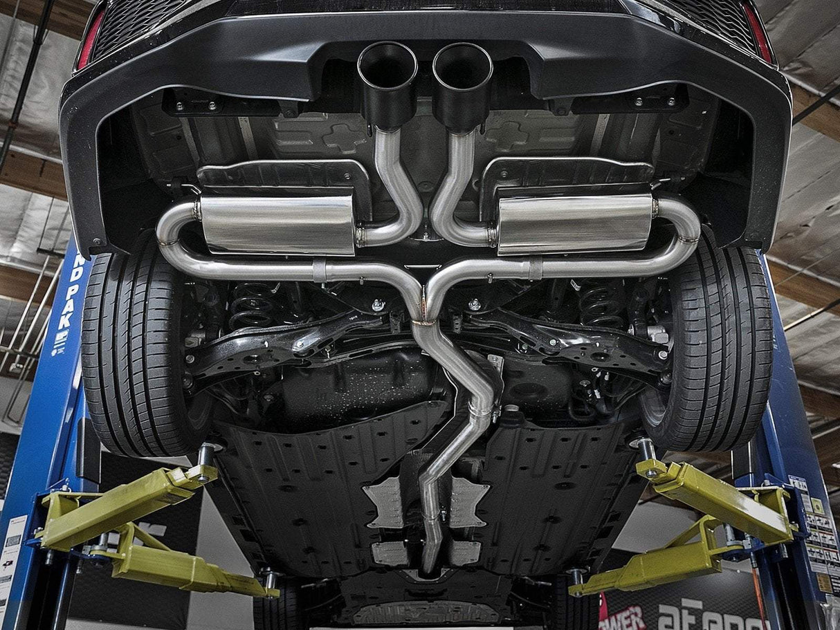 aFe Takeda 3" to 2-1/2" 304SS Cat-Back Exhaust | 2017-2021 Honda Civic Si Sedan (49-36621)