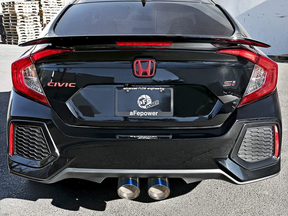 aFe Takeda 3" to 2-1/2" 304SS Cat-Back Exhaust | 2017-2021 Honda Civic Si Sedan (49-36621)