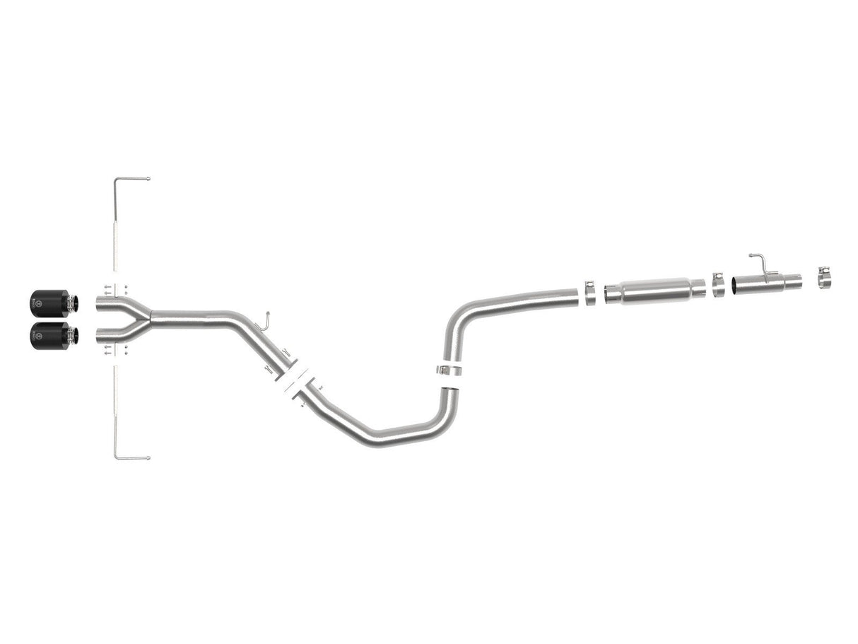 aFe Power Takeda 3" to 2-1/2" 304 Stainless Steel Cat-Back Exhaust System | 2019 - 2021 Hyundai Veloster 1.6 (49-37011)