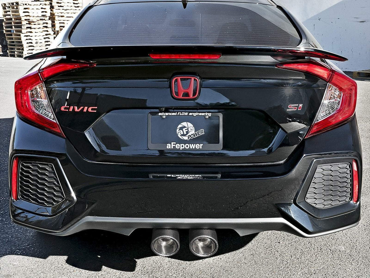 aFe Takeda 3" to 2-1/2" 304SS Cat-Back Exhaust | 2017-2021 Honda Civic Si Coupe (49-36618)