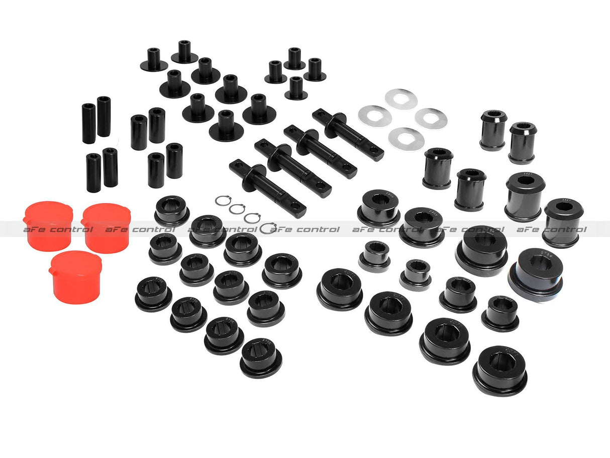 aFe Control - Control Arm Bushing/Sleeve Set 1997-2013 Chevrolet Corvette C5/C6 - Black (470-401001-B)