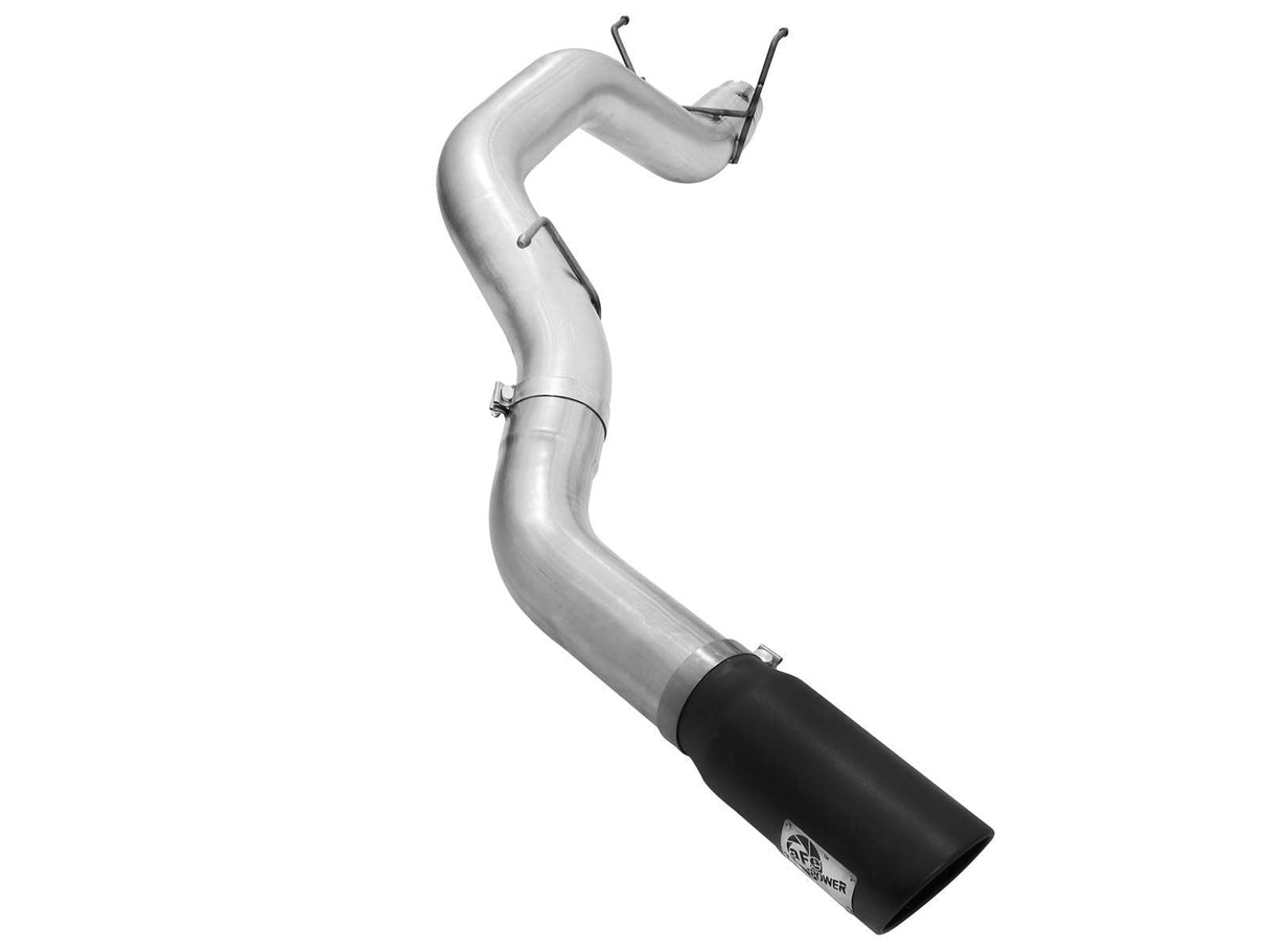 aFe Power 5" DPF-Back Aluminized Steel Exhaust System w/Black Tip | 2013-2014 RAM Diesel Trucks L6-6.7L Mega Cab (49-02039-B)