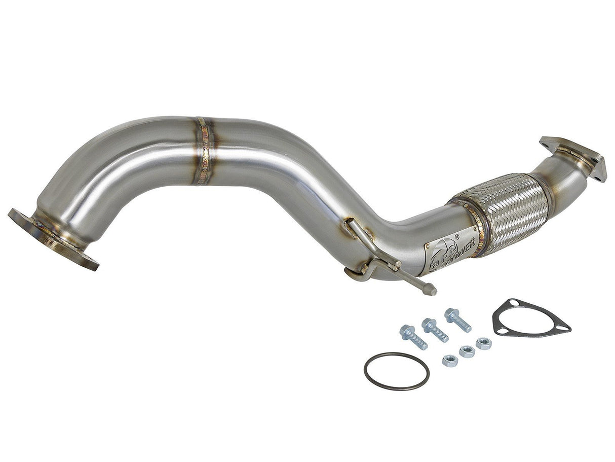 aFe Twisted Steel 3" Rear Downpipe/Midpipe | 2017-2021 Honda Civic Type R (49-36617)