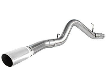 2011-2013 GM Diesel Trucks V8-6.6L (td) (LML) MACHForce XP Exhaust 5" DPF-Back SS (Pol Tip) by aFe Power (49-44041)
