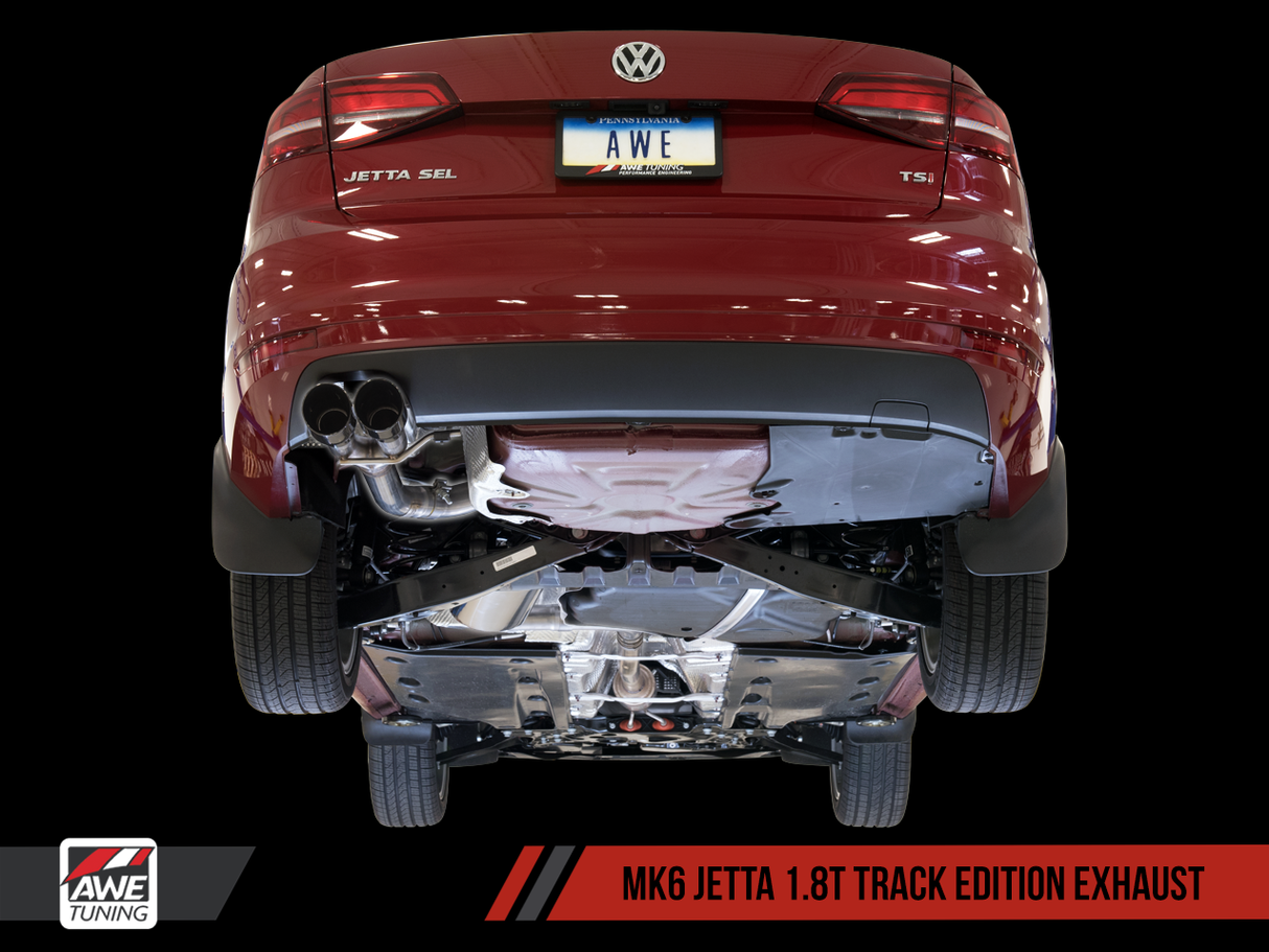 AWE Tuning Track Edition Exhaust | 2012-2018 VW MK6 Jetta GLI 2.0T, and 2014-2018 VW MK6 Jetta 1.8T (3020-22026)