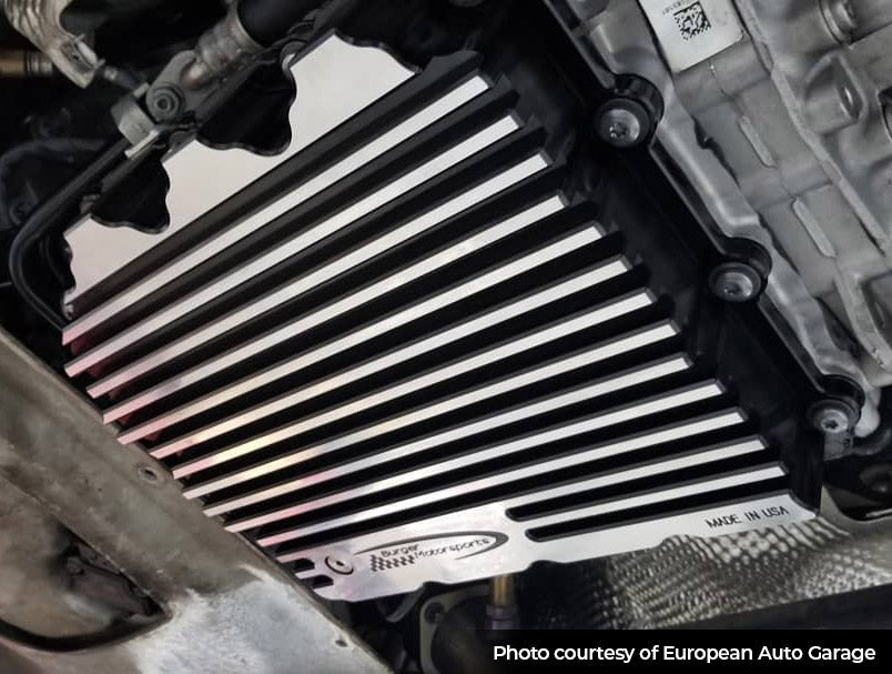 BMS Billet Aluminum BMW DCT transmission high capacity oil pan - MidWest Bimmer Supply