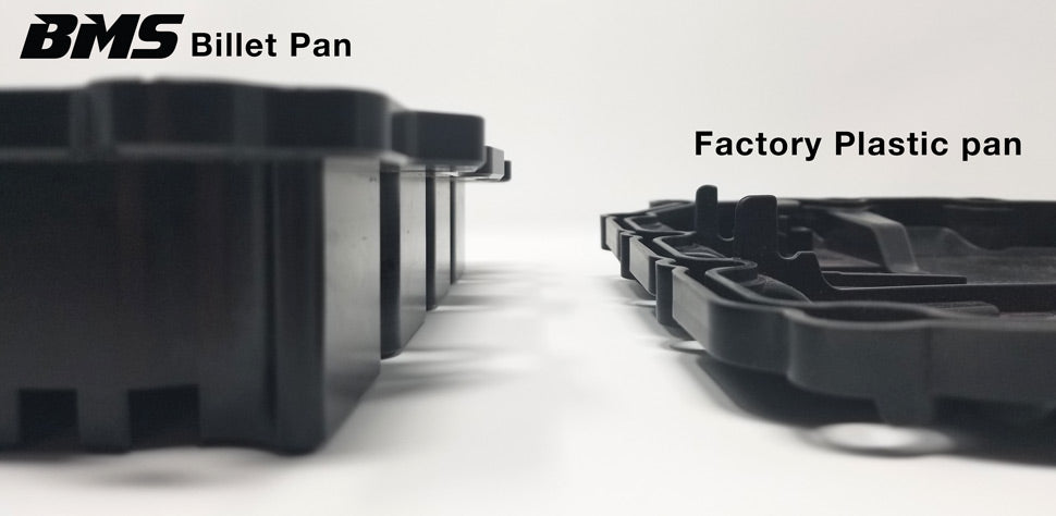 BMS Billet Aluminum BMW DCT transmission high capacity oil pan - MidWest Bimmer Supply