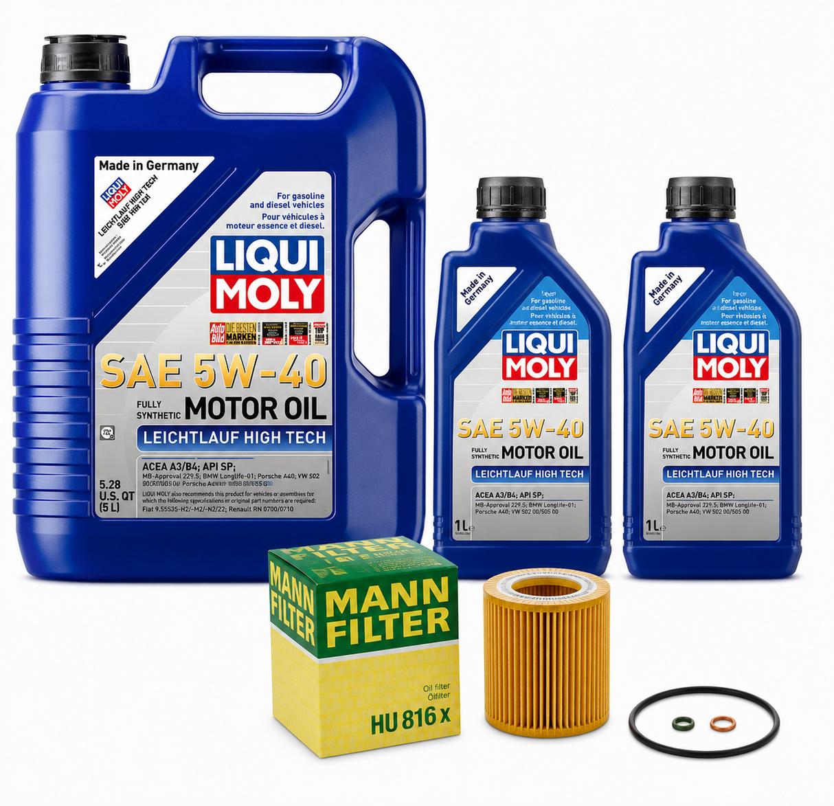 S55 F8X 5W-40 Liqui Moly Oil Change Kit - F80 M3 F82 F83 M4 F87 M2C