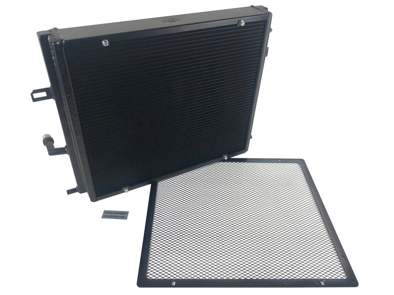 CSF Front Mount Triple-Pass Heat Exchanger w/Rock Guard - Black - BMW B58/ B48