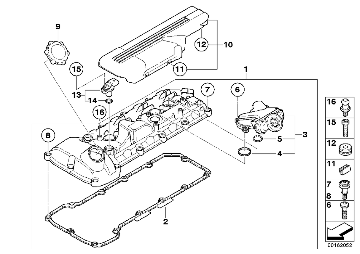 S65 Valve Cover Gasket Kit