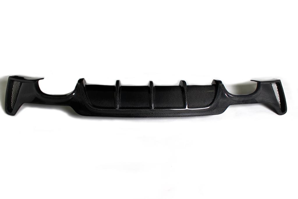 F3X 4-Series MP Style Carbon Fiber Rear Diffuser Single Tip - F32 F33 F36 4-Series
