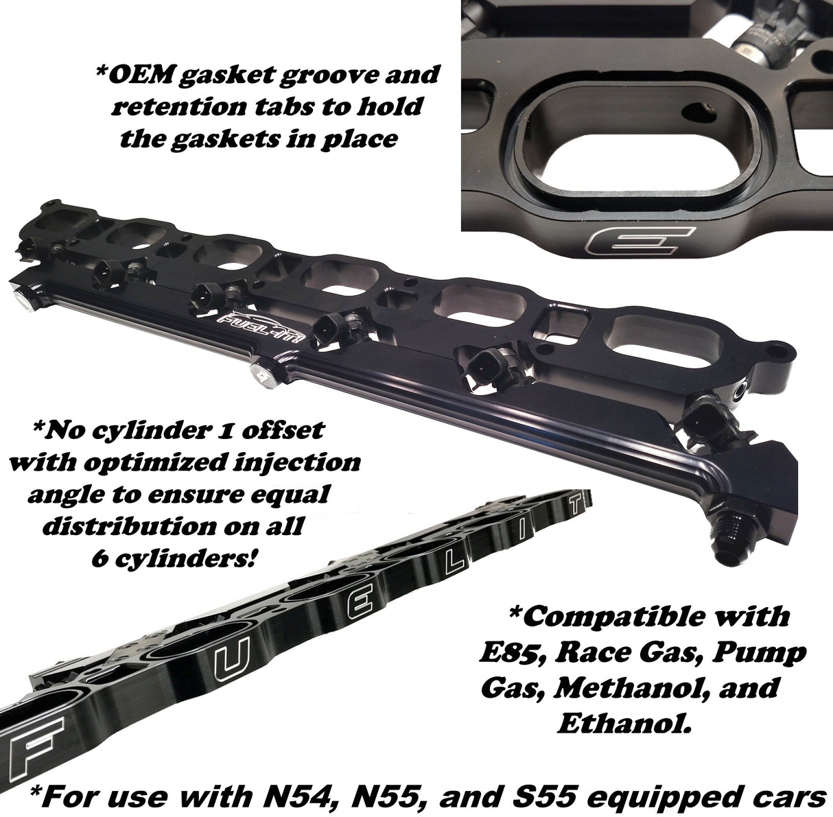 BMW Port Injection Kit for F-Chassis M2, M3, & M4 S55 Motors