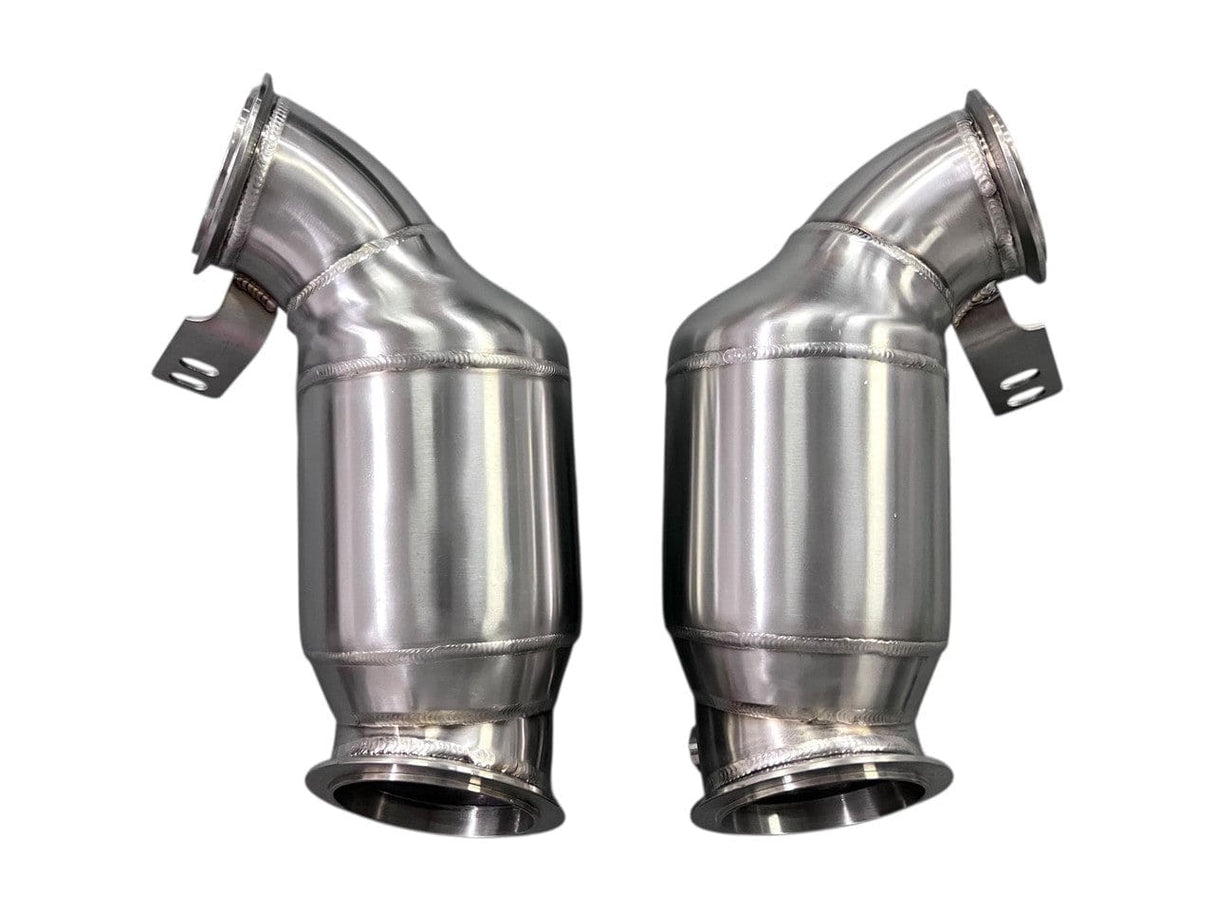 MAD BMW F9x M5 M8 Catted Downpipes W/ No CEL Guarantee