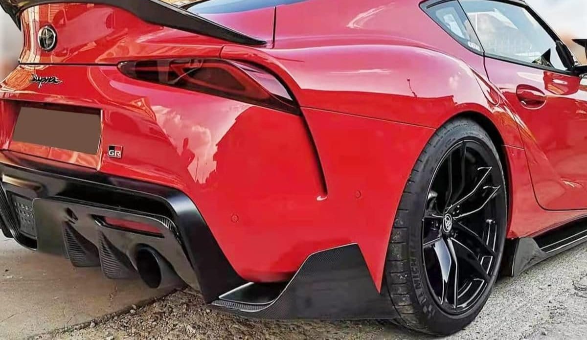 A90/A90 Supra Carbon Fiber AG Style Rear Splitters - A90 A91 Supra