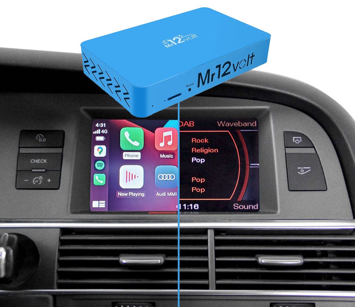 Mr12Volt Audi A6, A8, Q7 MOST Bus MMI 2G High CarPlay & AA Interface