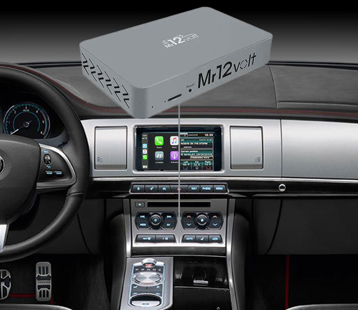 Mr12Volt Jaguar XF, XFR, XK, XKR - High End Audio MOST Bus CarPlay & AA Interface OEM mic support