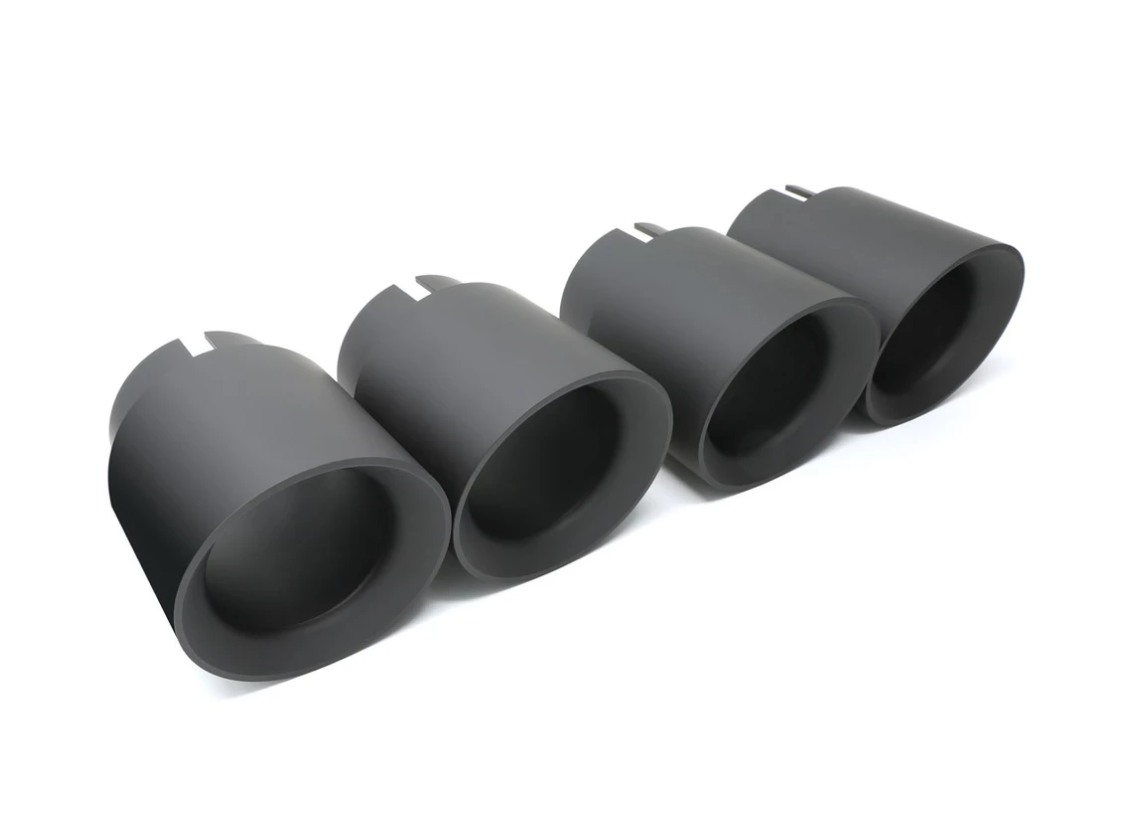 BMS Angle Cut Billet Exhaust Tips for F8x BMW M3/M4/M2C (set of 4) - MidWest Bimmer Supply