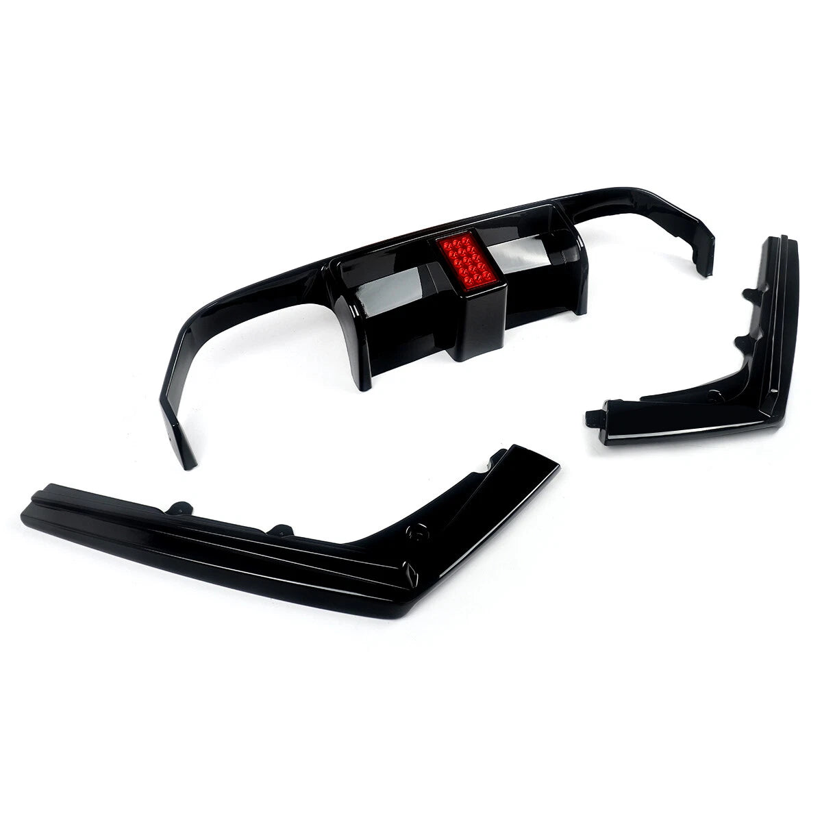 F8X M3/M4 Gloss Black V Style LED Rear Diffuser - F80 M3 F82/F83 M4