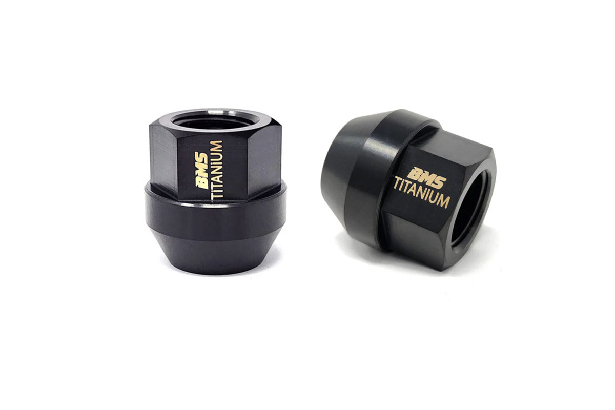 BMS Elite Titanium Lug Nuts - M14x1.25 - Cone Seat - Set of 20 - MidWest Bimmer Supply