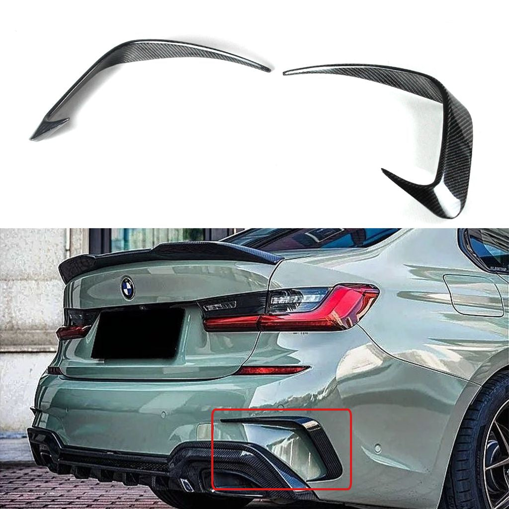 G20 Pre-LCI Carbon Fiber Rear Bumper Side Vent Trim Canard - G20 Pre-LCI 3-Series