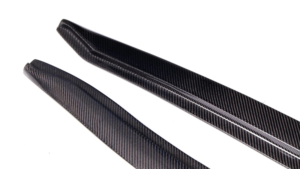A90/A91 Supra Carbon Fiber V Style Side Skirts - A90 A91 Supra