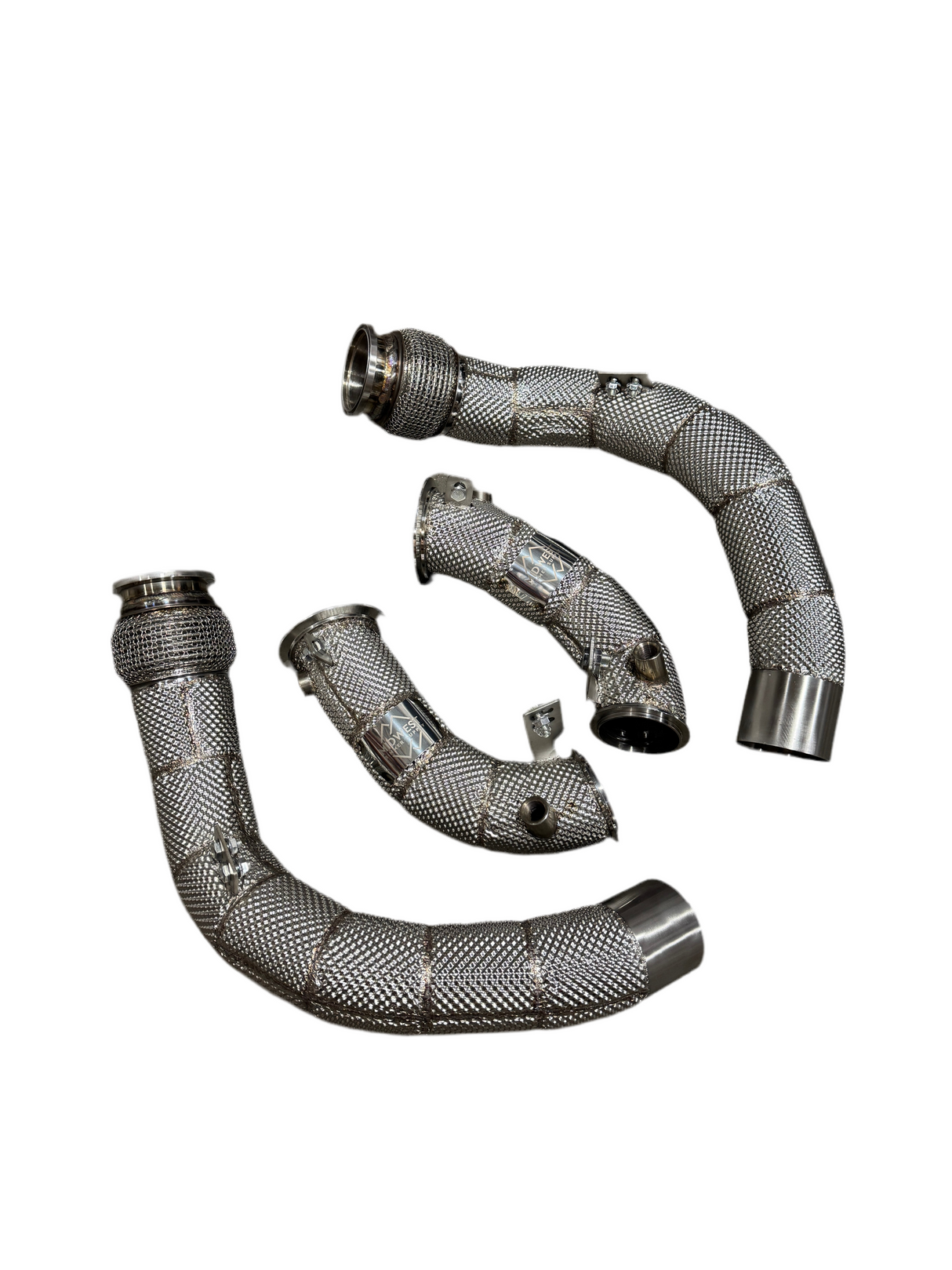 MBS S63 Catless Heat shield Race Downpipes - F90 M5 F91 F92 F93 M8