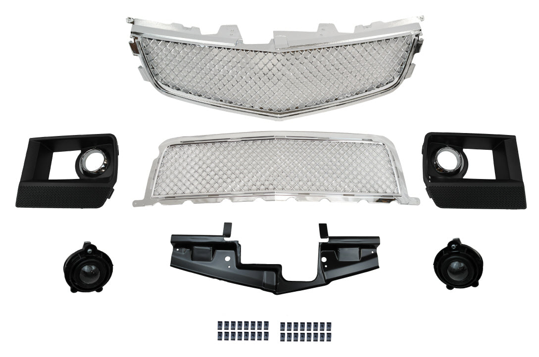 2008-2013 Cadillac CTS-V Style Front Bumper w/ Front Grille with FOG Lights