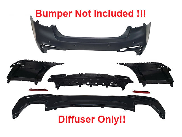 2017-2020 BMW G30 PRE-LCI MTECH MSPORT Style Rear Diffuser Only