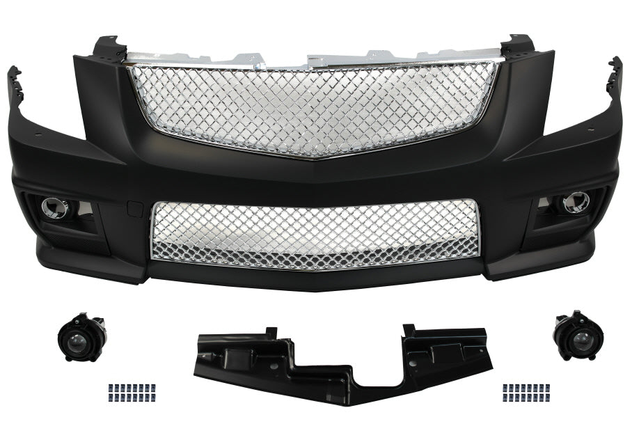2008-2013 Cadillac CTS-V Style Front Bumper w/ Front Grille with FOG Lights