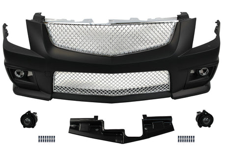 2008-2013 Cadillac CTS-V Style Front Bumper w/ Front Grille with FOG Lights