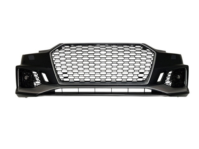 2017-2019 B9 Audi A4, RS4 Style Front Bumper W/ Grille
