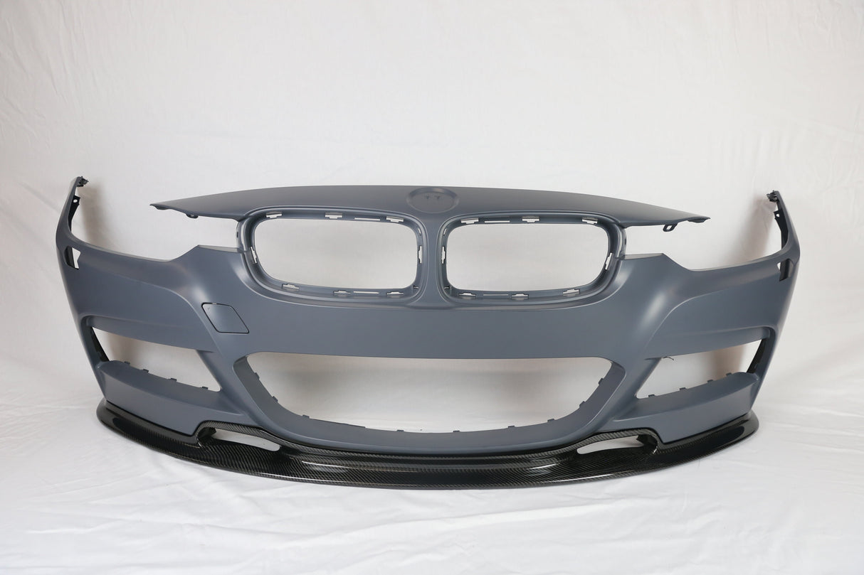 2012-2018 BMW F30 M-TECH Style Bumper + Carbon Front Lip