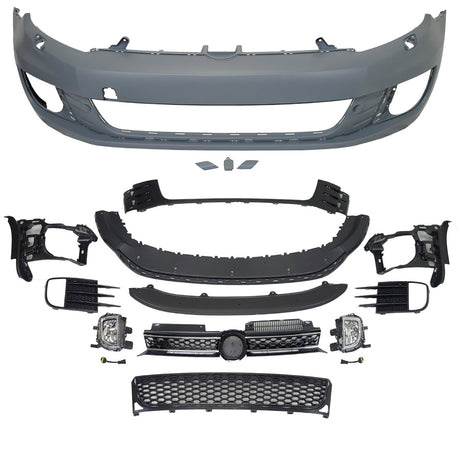 2010-2014 VolksWagen MK6 Golf GTI Look Front Bumper with Grille