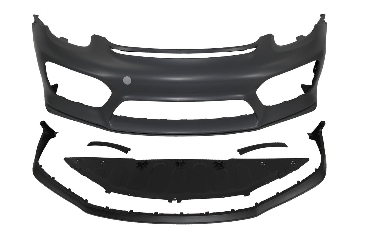 2013-2016 Porsche 981 Cayman Boxster, GT4 Style Front Bumper w/DRL w/o HL Washer WASHER