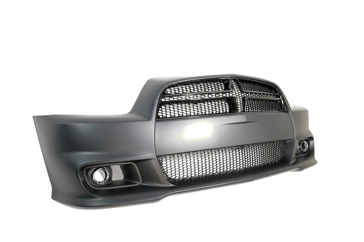 2011-2014 Dodge Charger, SRT-8 Style Front Bumper w/ Grill and Fog Cover
