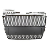 2005-2008 Mesh Front Grille for Audi A4 B7 RS4 RS4 Style Front Bumper
