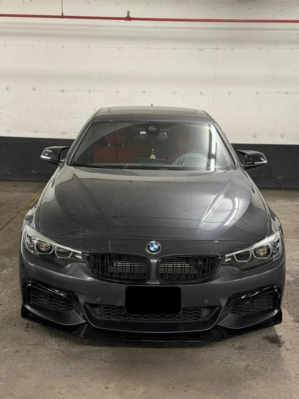F32/F33 Gloss Black MAD Style Front Lip - F32 F33 F36 4-Series M SPORT